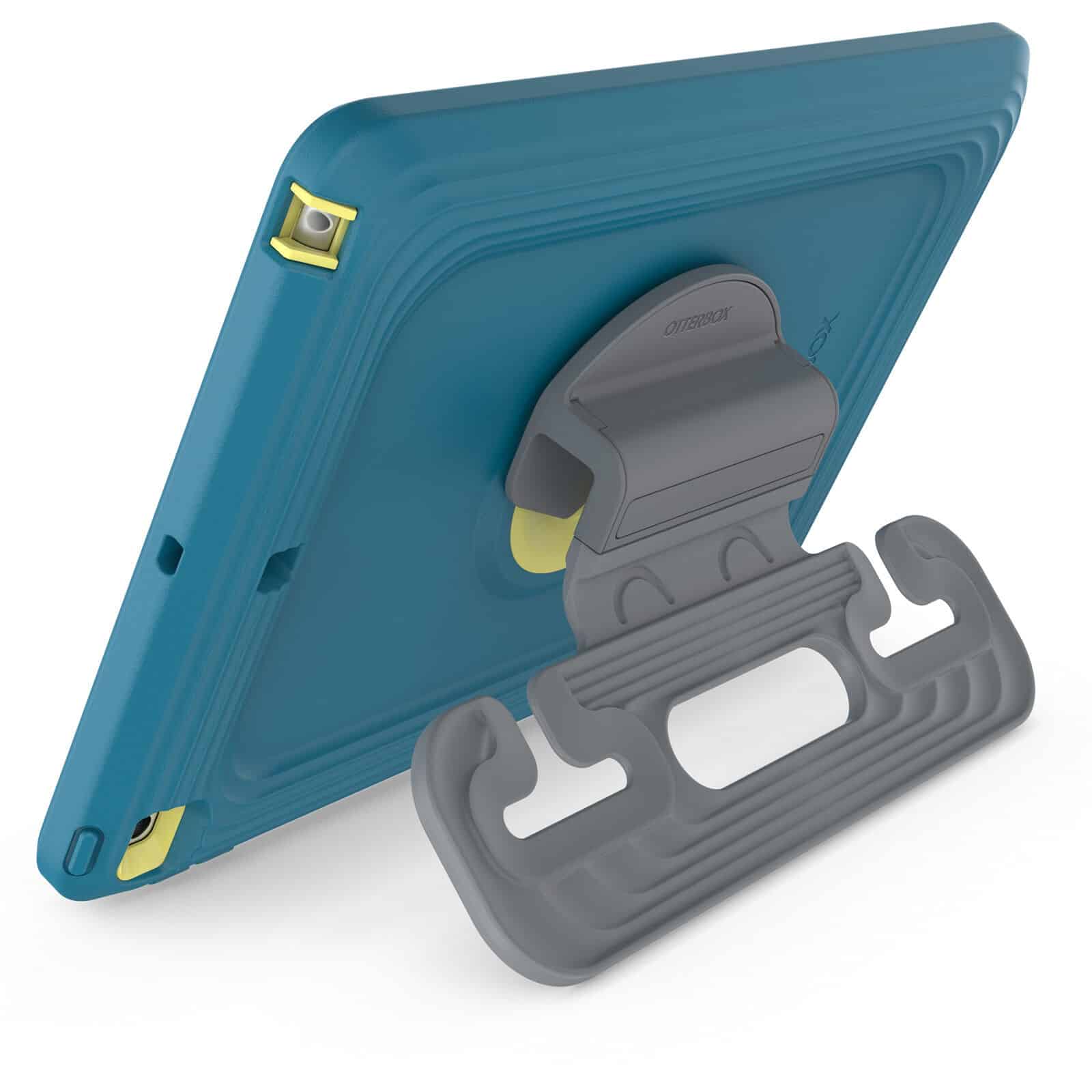 OtterBox Kids Antimicrobial Easy Grab Case for iPad 10.2 7/8/9 Generation, Galaxy Runner Blue